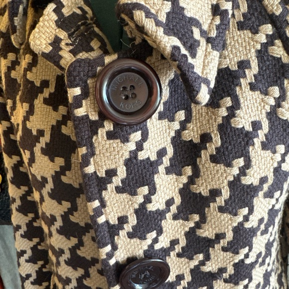 Michael Kors Houndstooth Tweed Jacket - Picture 2 of 4
